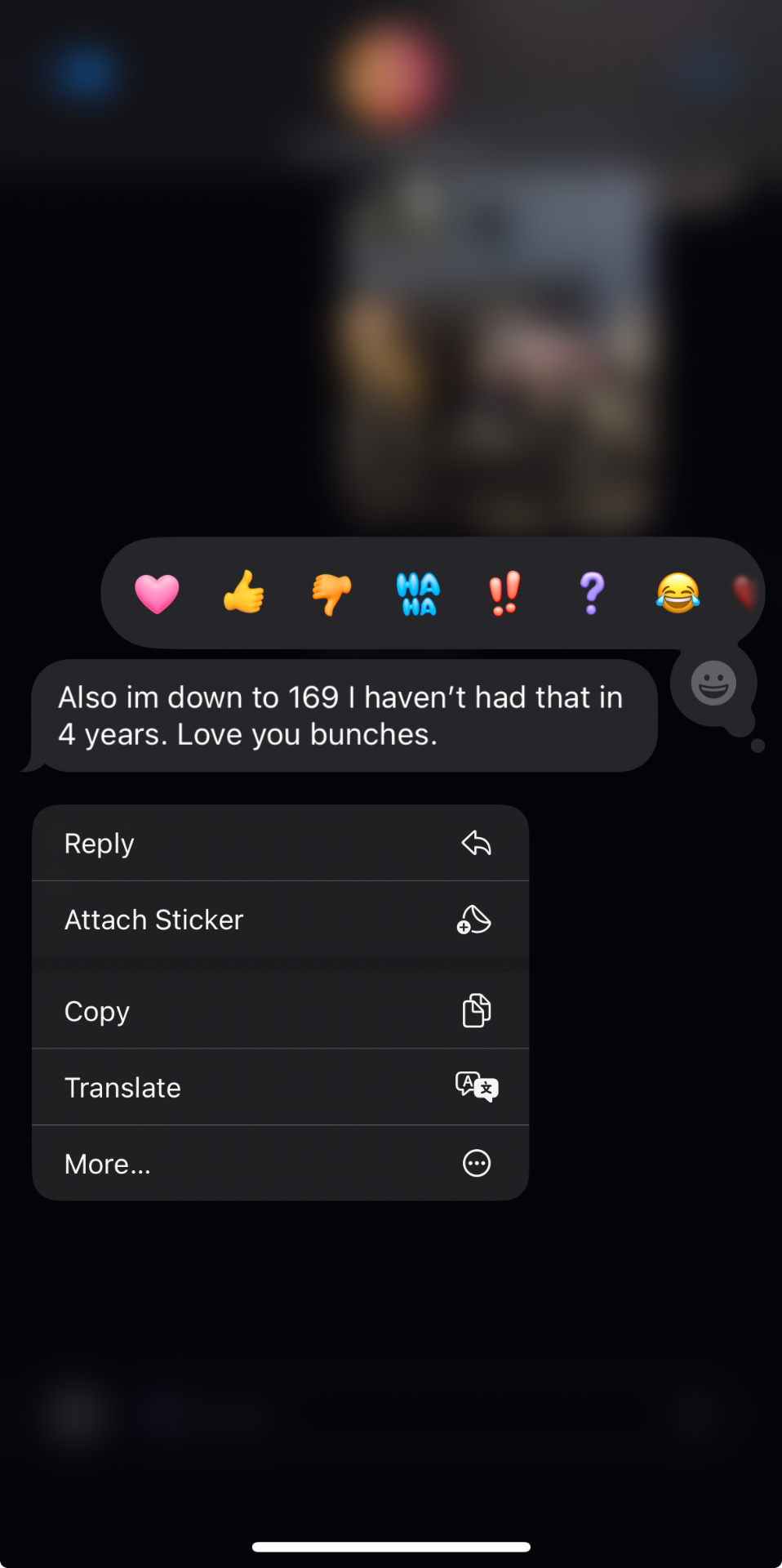 Client testimonial message 3